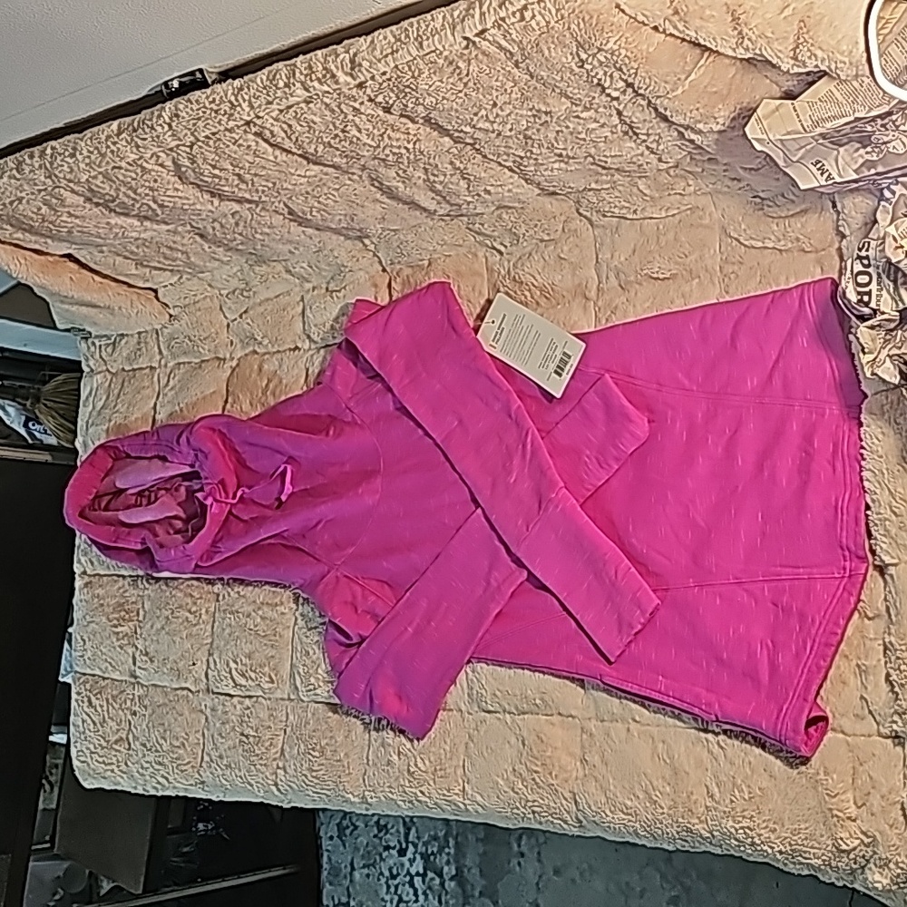 NWT pink Lucy dance workout hoodie size Small